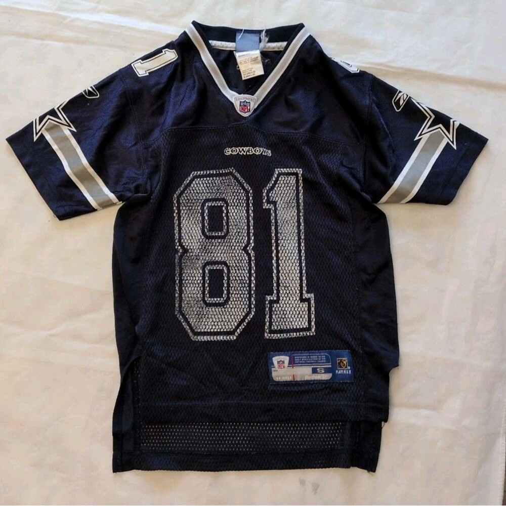 Kids Reebok On Field Dallas Cowboys Jersey Size Small (8) #81 Terrel Owens Navy